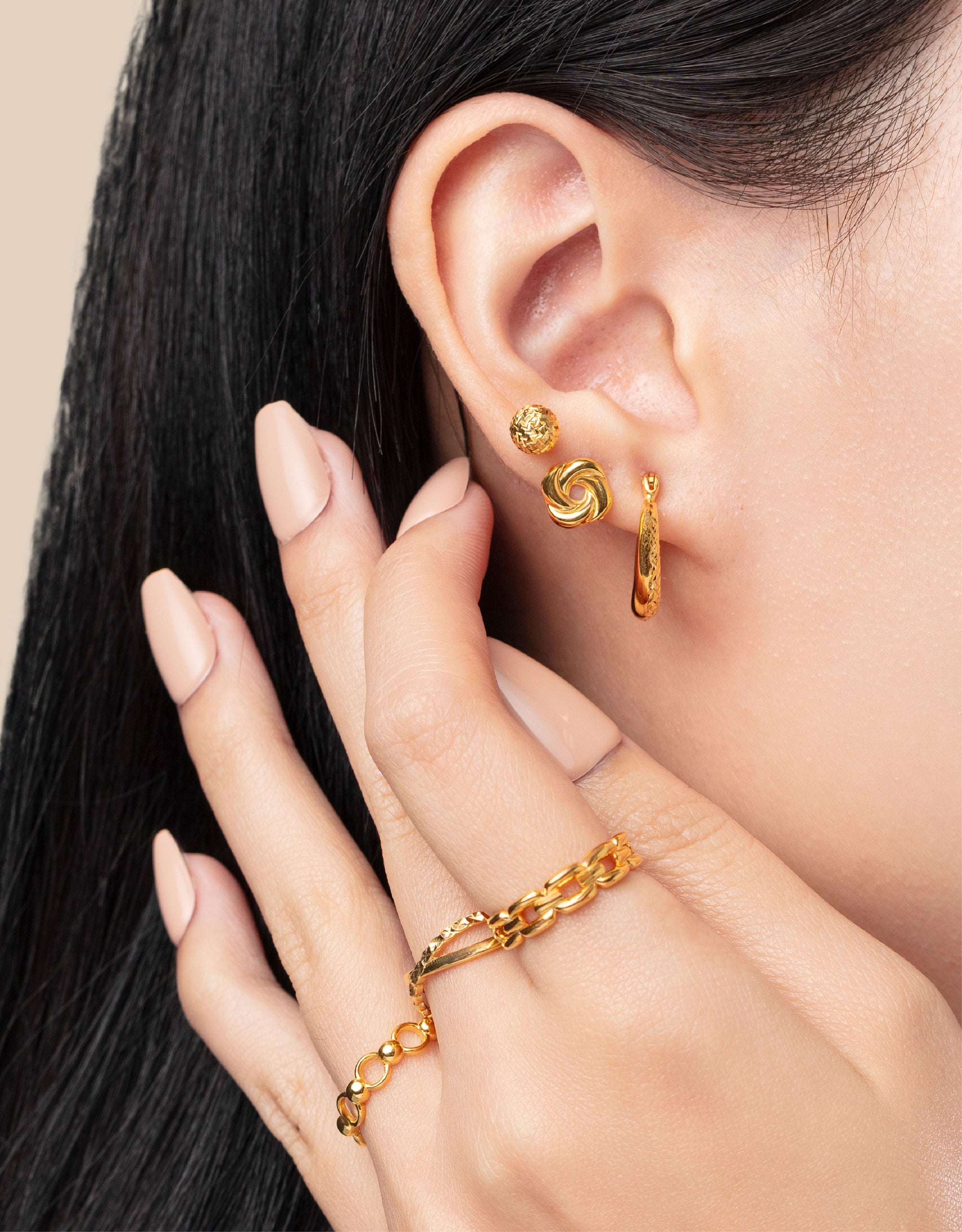 LVC MOD22 Norma Gold Earrings