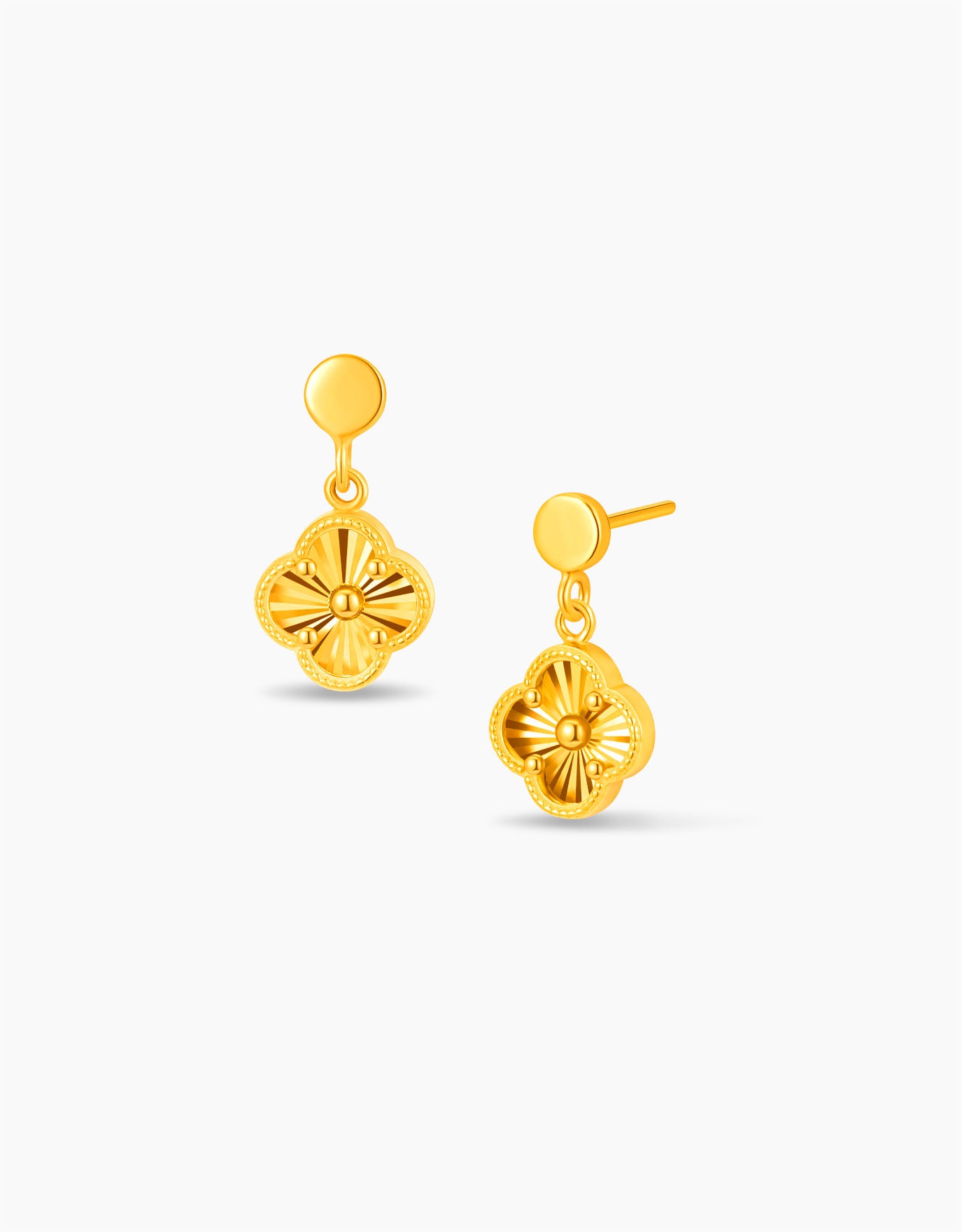 LVC MOD22 Clover Joy Gold Earrings