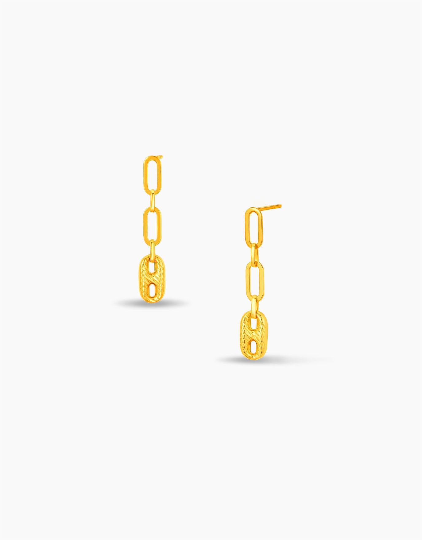 LVC MOD22 Ludo Tag Gold Earrings