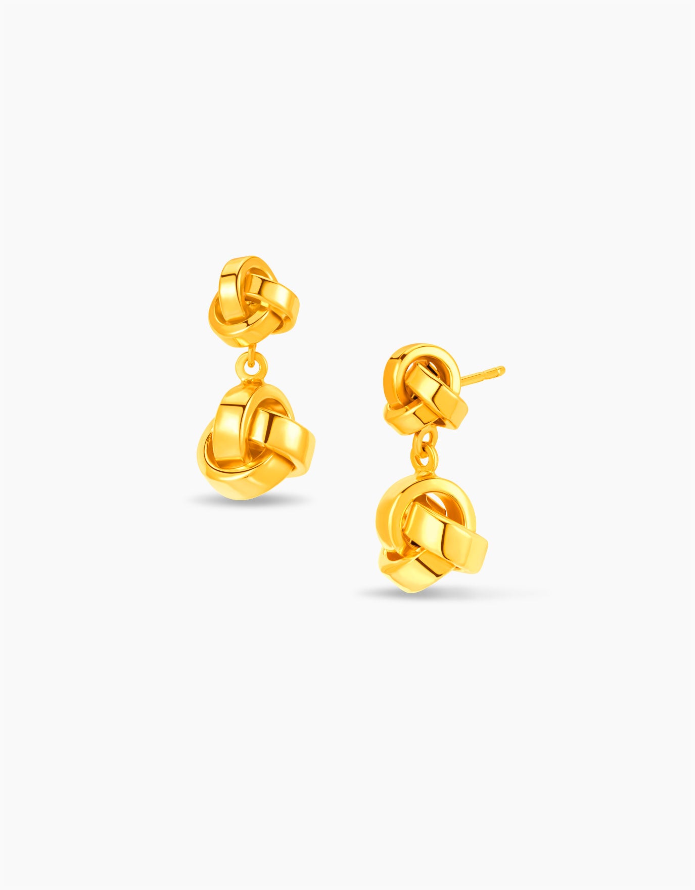 LVC MOD22 Double Tangled Gold Earrings