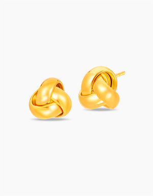LVC MOD22 Knotty Twist Gold Earrings (Small)