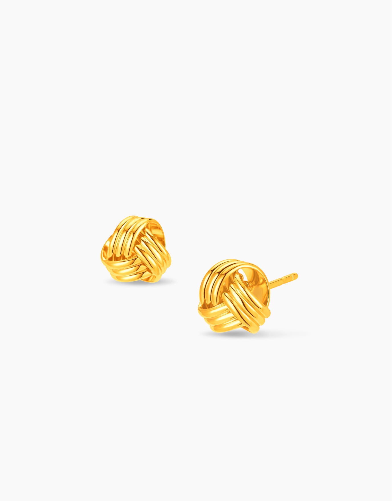 LVC MOD22 Triple Twirl Gold Earrings