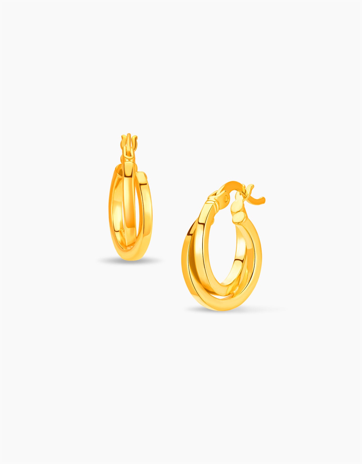 LVC MOD22 Dyad Loops Gold Hoop Earrings