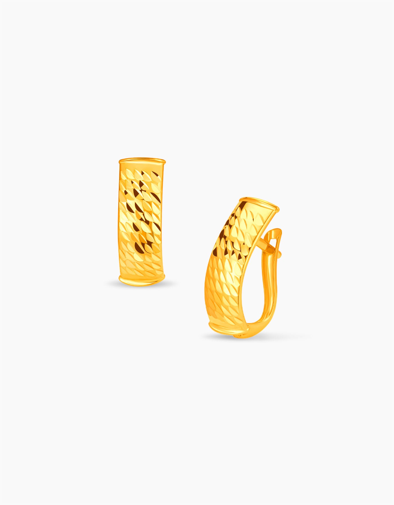 LVC MOD22 Statera Gold Hoop Earrings