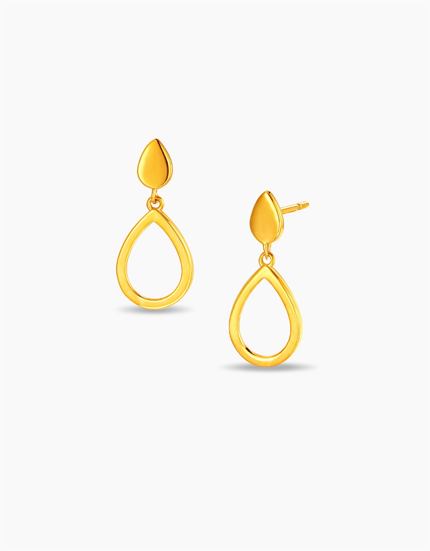 LVC MOD22 Duplet Dewdrops Gold Earrings