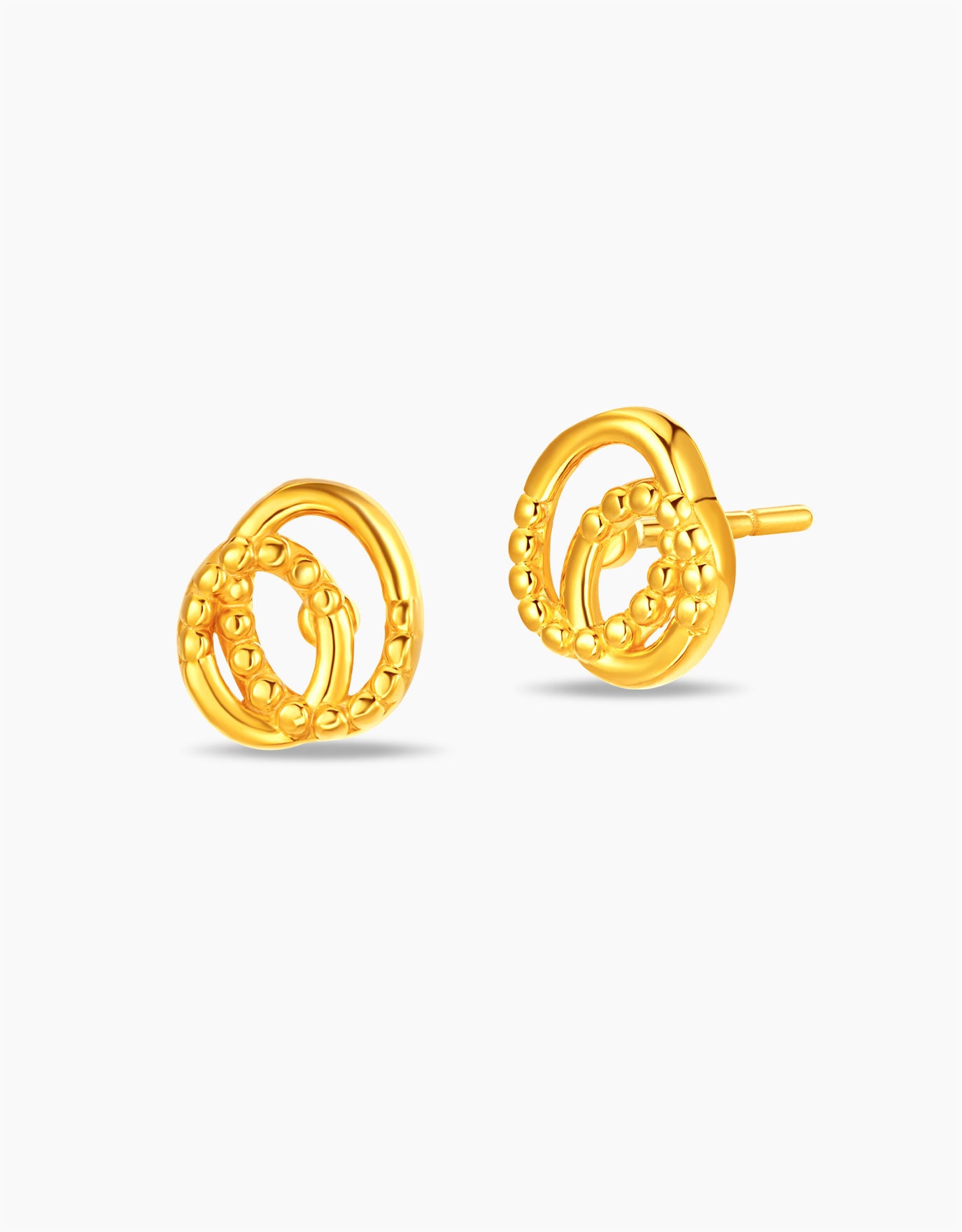 LVC MOD22 Aria Ellipse Gold Earrings