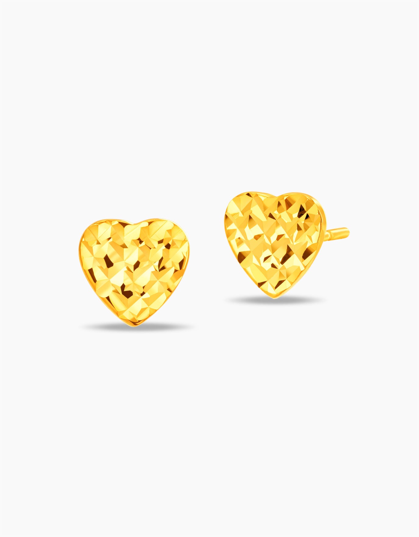 LVC MOD22 Twinkling Heart Gold Earrings