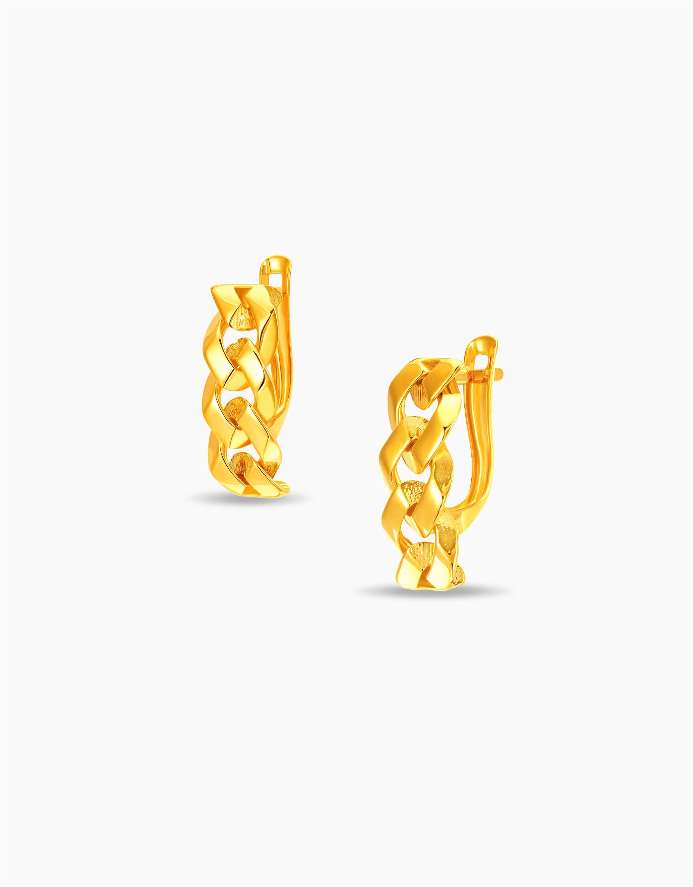 LVC MOD22 Curb Aura Gold Earrings