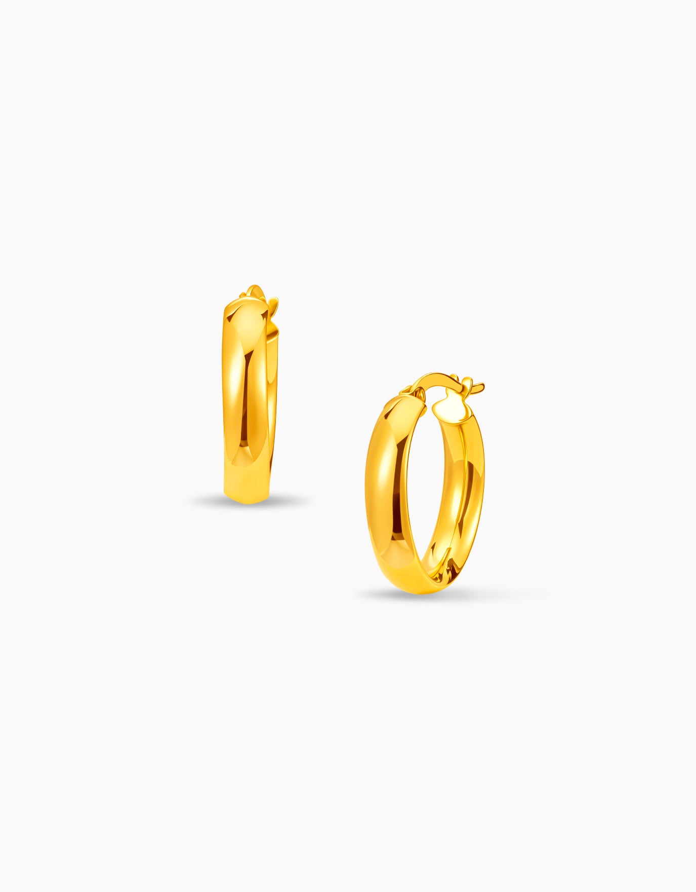 LVC MOD22 Luna's Loop Gold Hoop Earrings