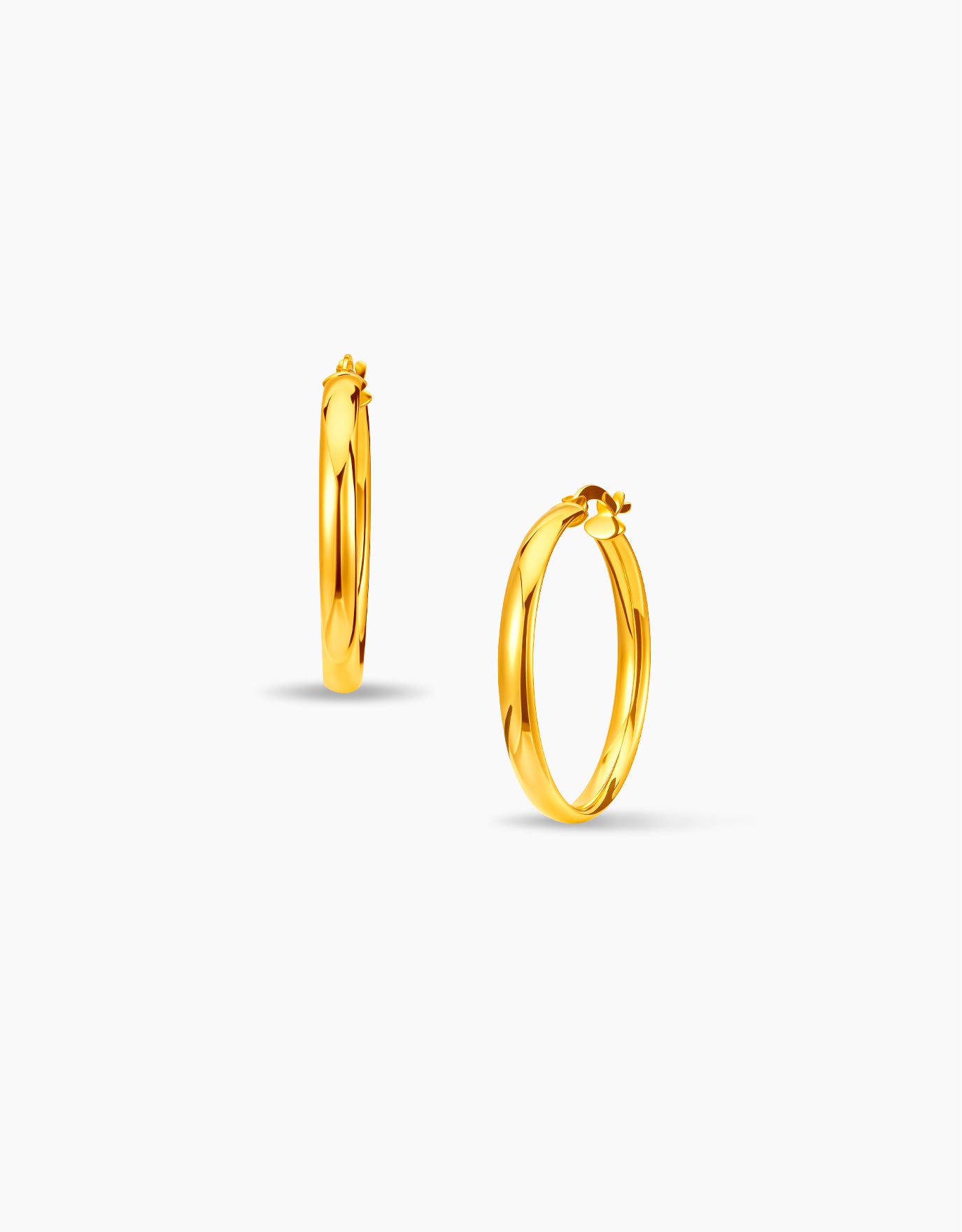 LVC MOD22 Inter-Stella Gold Hoop Earrings