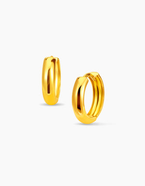 LVC MOD22 Simply Venetian Gold Hoop Earrings
