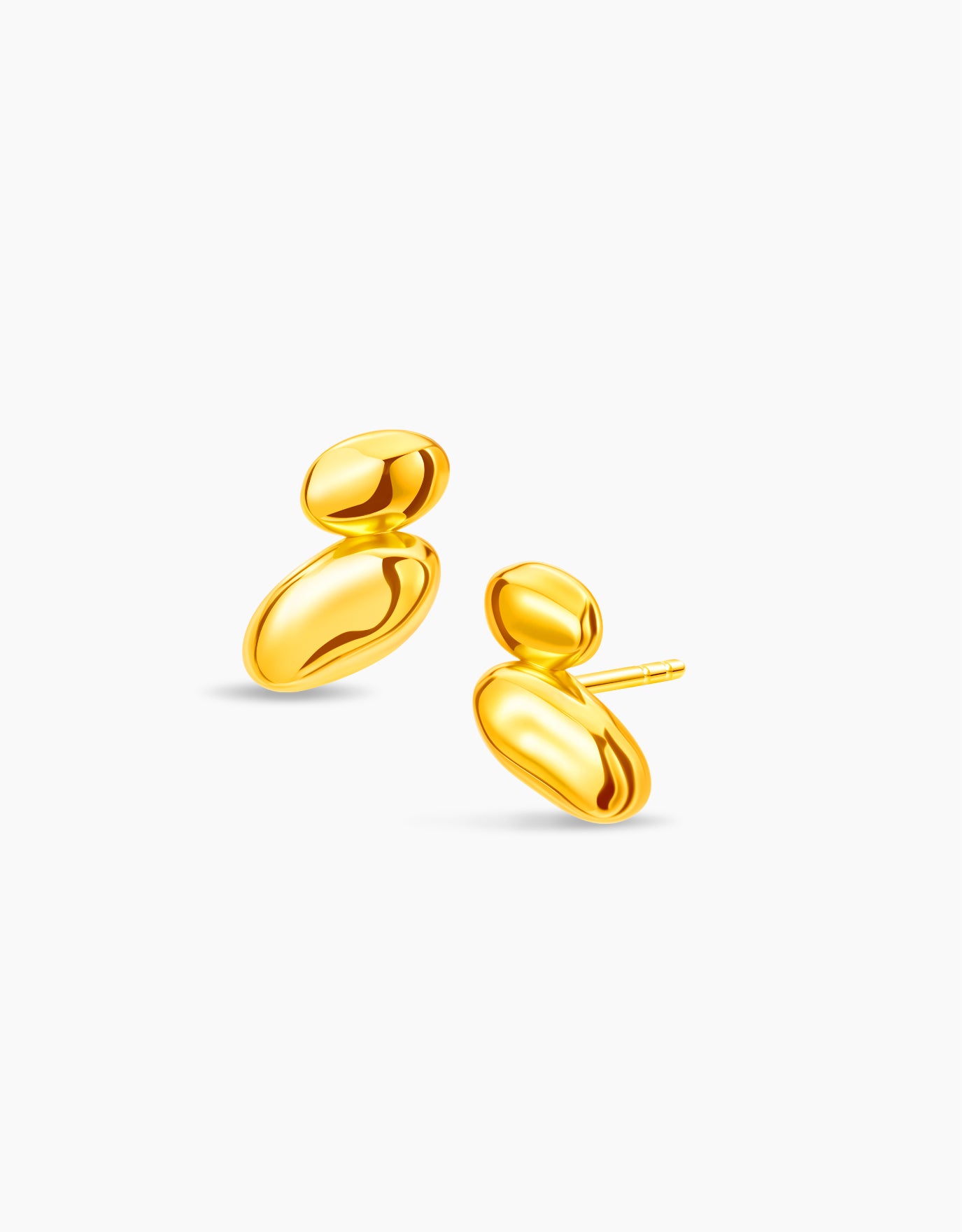 LVC MOD22 Drip Union Gold Earrings
