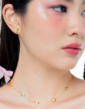 LVC MOD22 Cherish Butterfly Gold Earrings