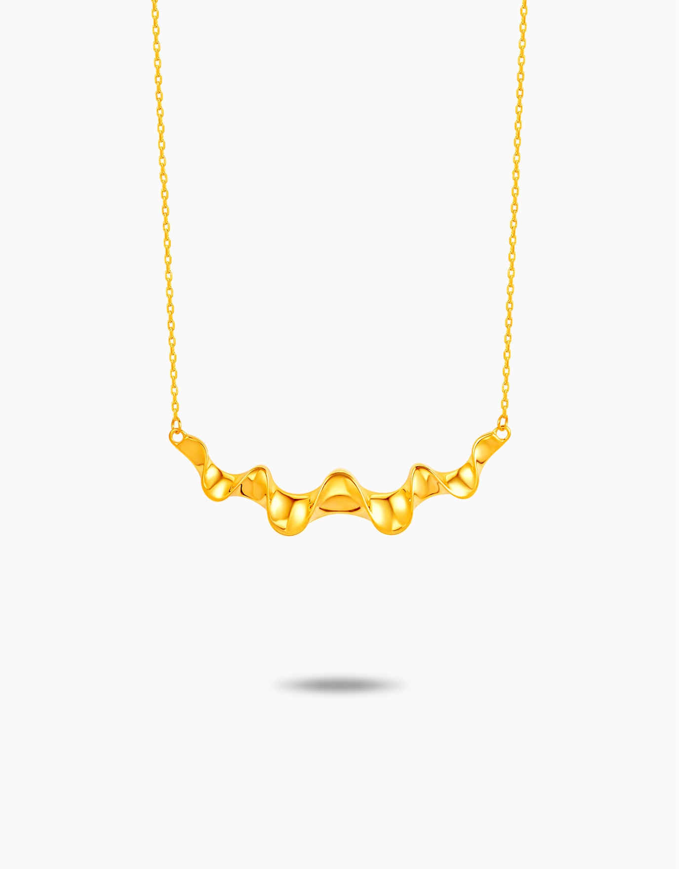 LVC MOD22 Echo Wave Gold Necklace