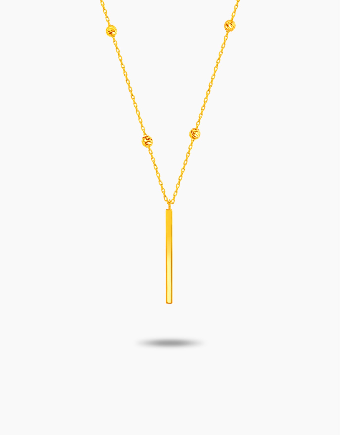 LVC MOD22 Bar Chic Gold Necklace