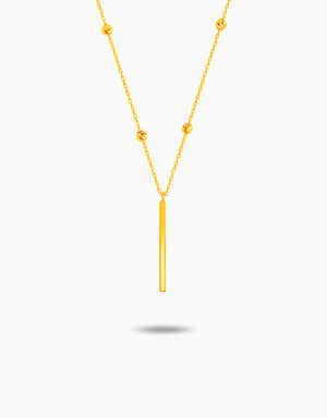 LVC MOD22 Bar Chic Gold Necklace