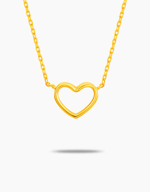 LVC MOD22 Dainty Heart Gold Necklace