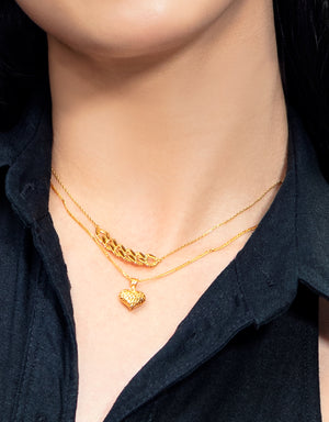 LVC MOD22 Cascade Heart Gold Pendant