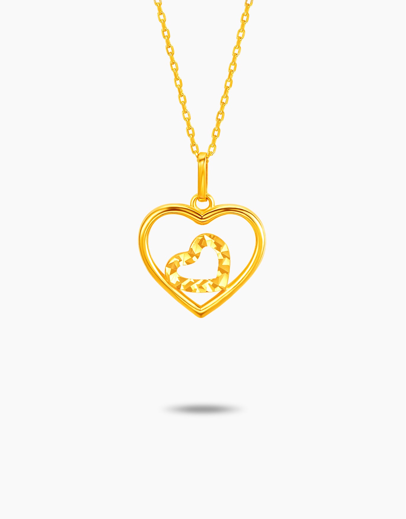 LVC MOD22 Heart Embrace Gold Necklace