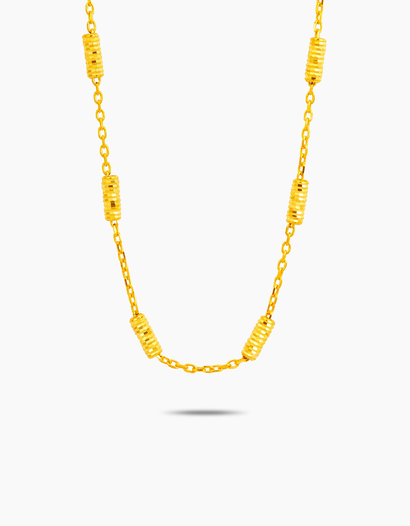 LVC MOD22 Whirling Wisteria Gold Necklace