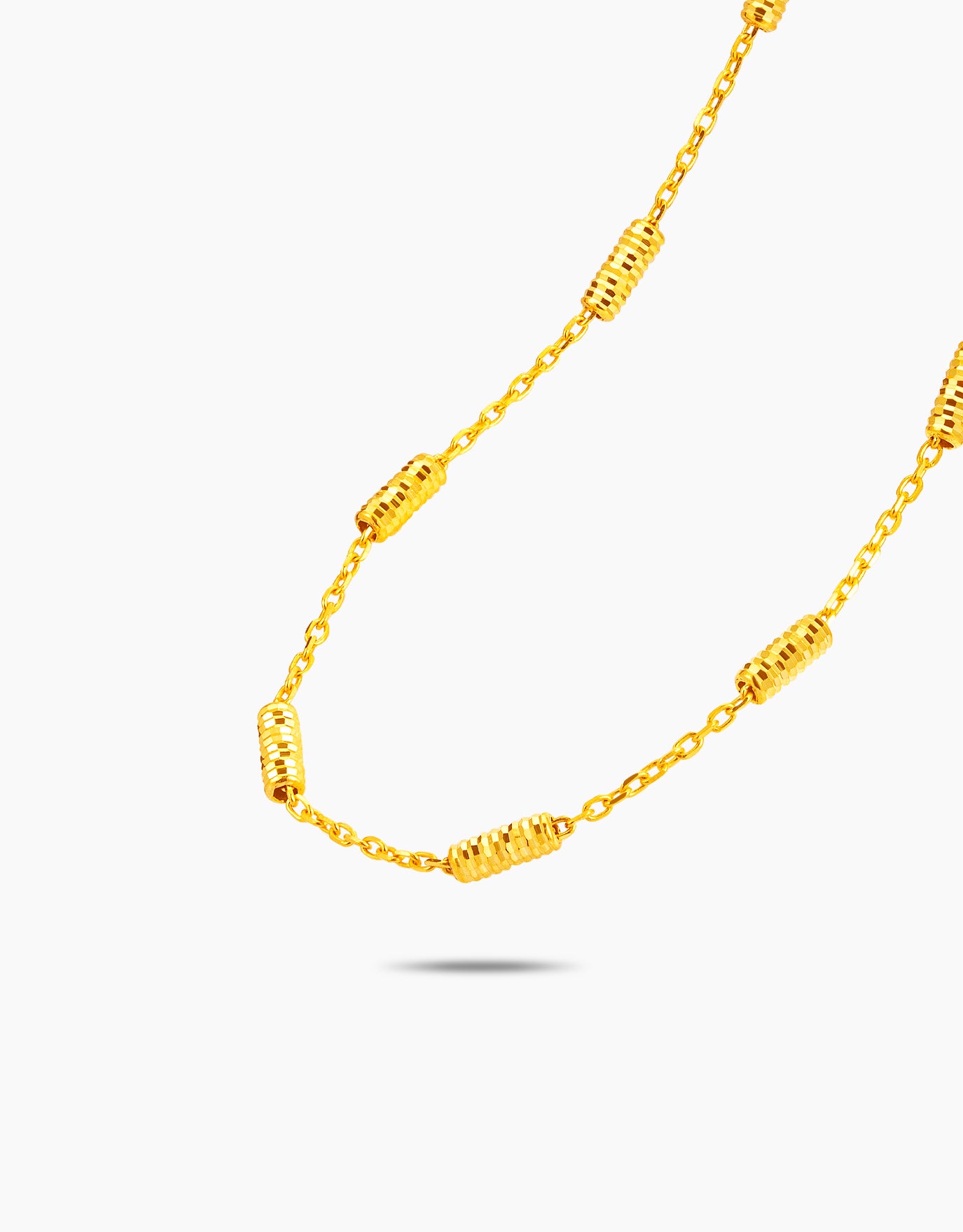 LVC MOD22 Whirling Wisteria Gold Necklace