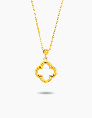 LVC MOD22 Clover Rise Gold Necklace