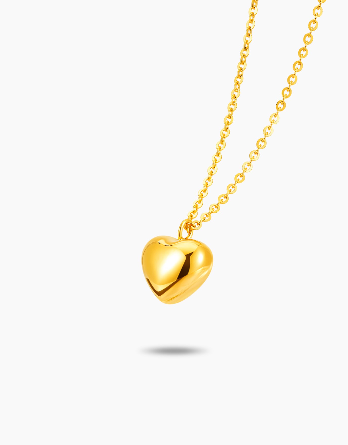 LVC MOD22 Heartbeat Cable Chain Gold Necklace