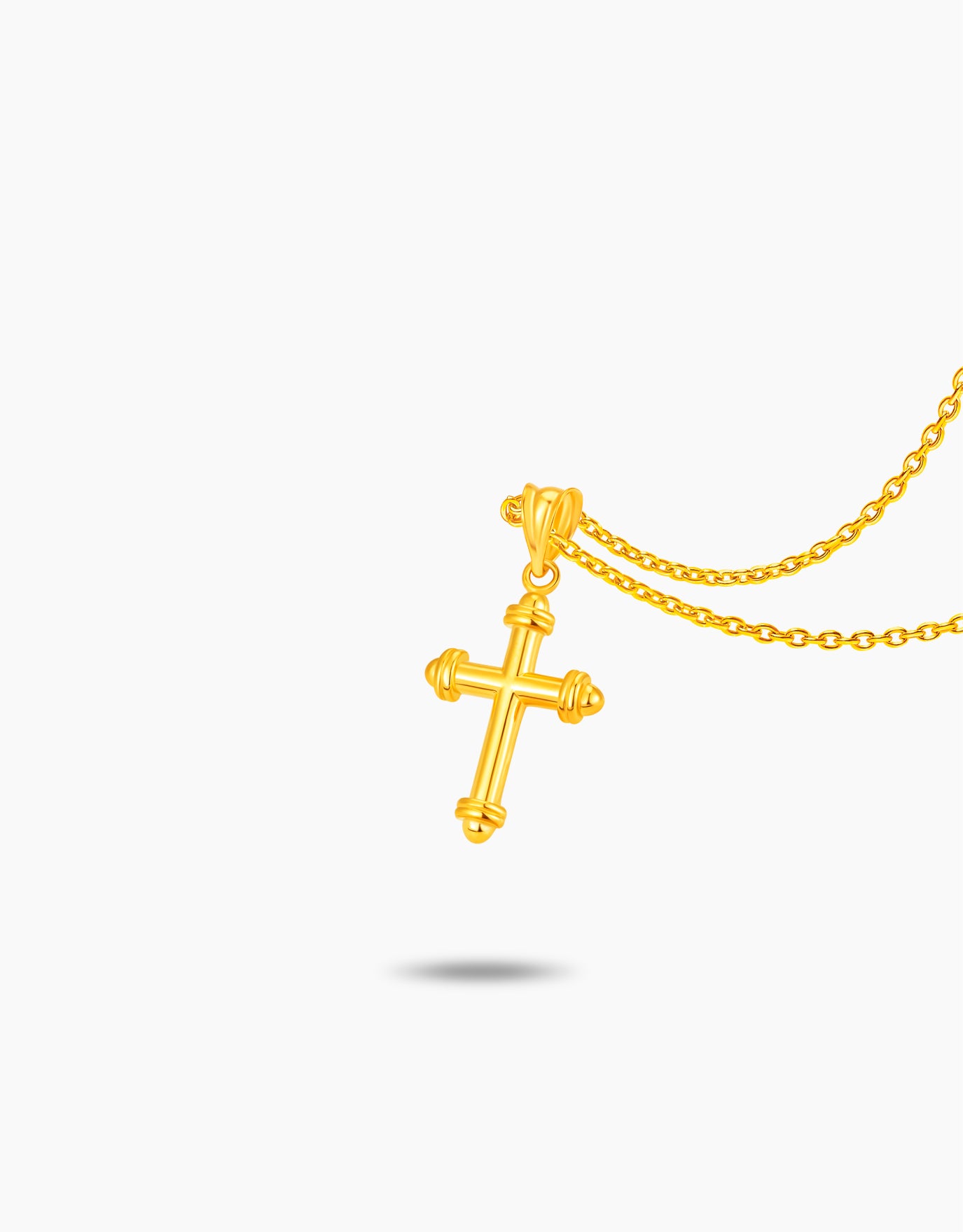 LVC MOD22 Valour Faith Gold Cross Pendant