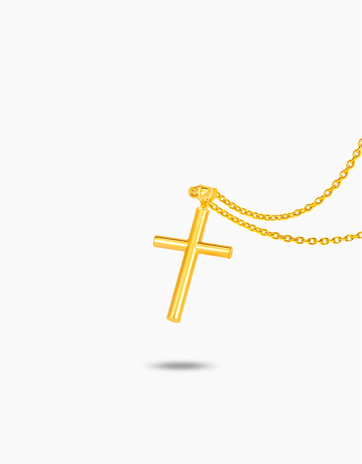 LVC MOD22 Celestial Grace Gold Cross Pendant