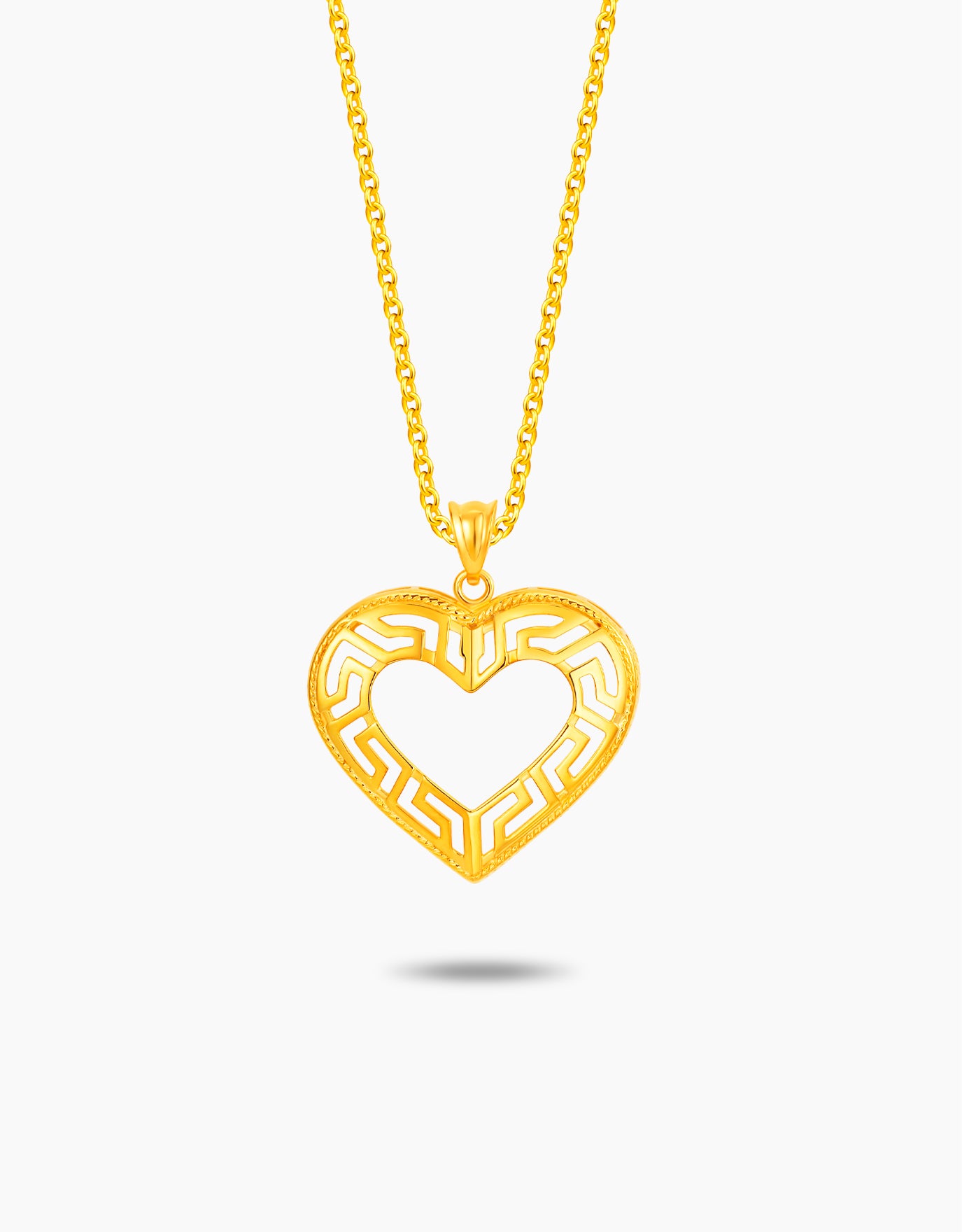 LVC MOD22 Hellenic Heart Gold Pendant