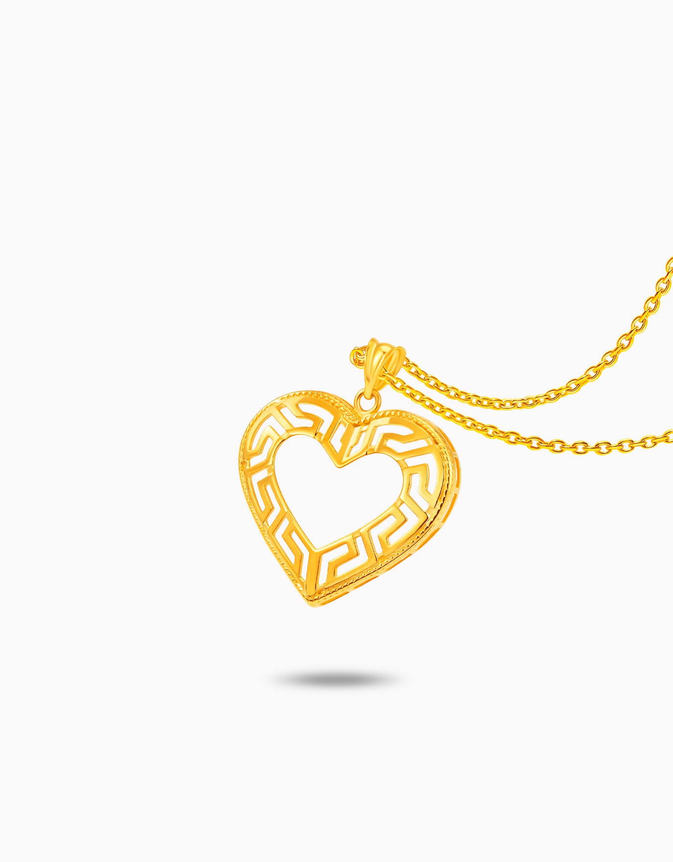 LVC MOD22 Hellenic Heart Gold Pendant