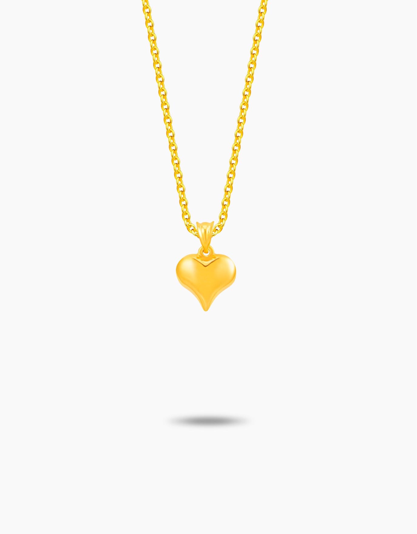 LVC MOD22 Luna Heart Gold Pendant