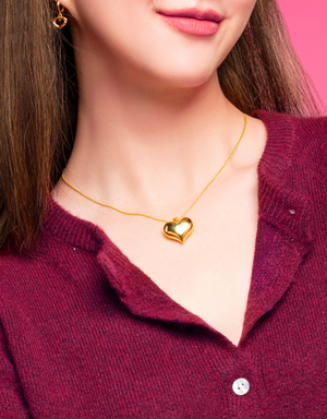 LVC MOD22 Sol Heart Gold Pendant