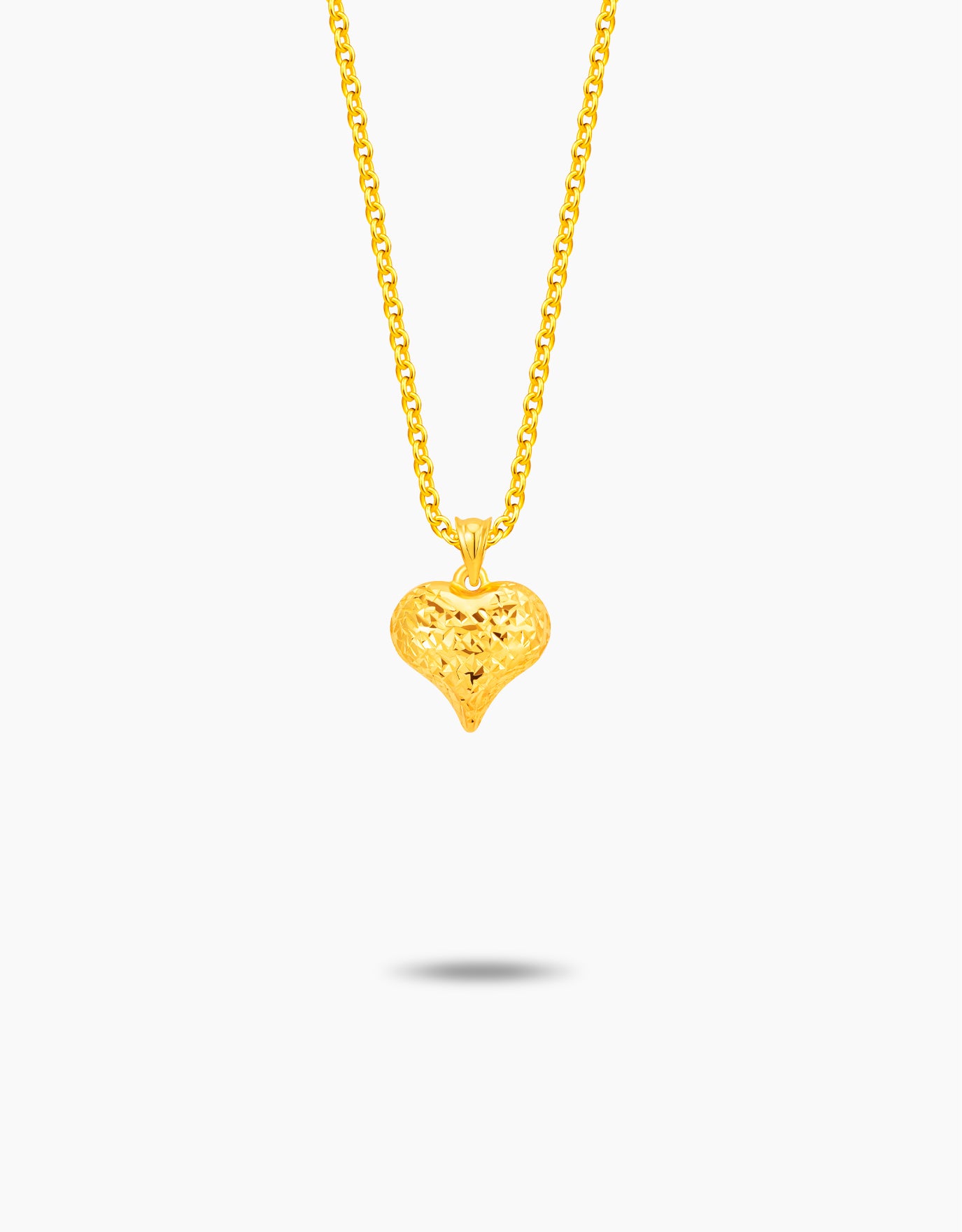 LVC MOD22 Prism Heart Gold Pendant