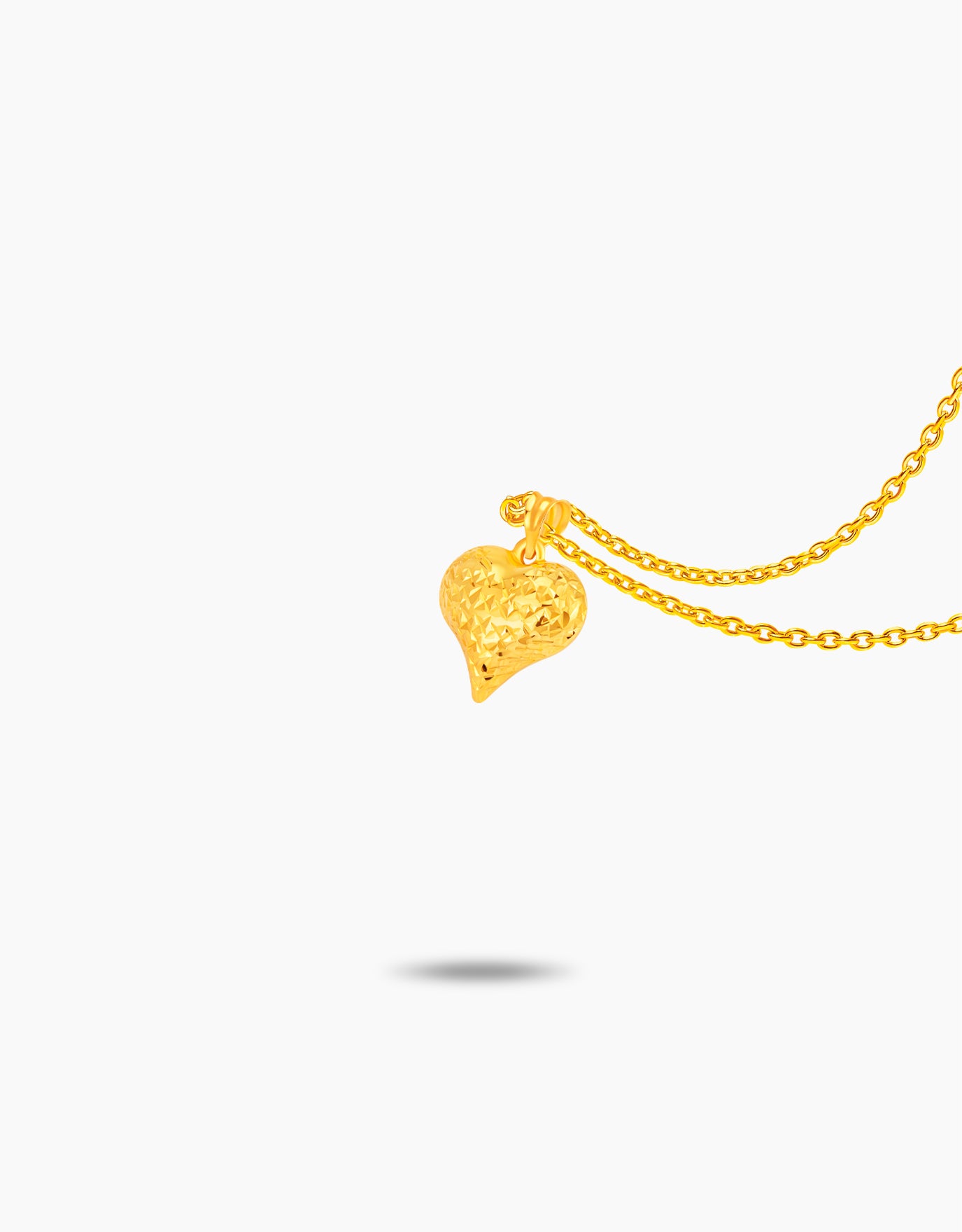 LVC MOD22 Prism Heart Gold Pendant