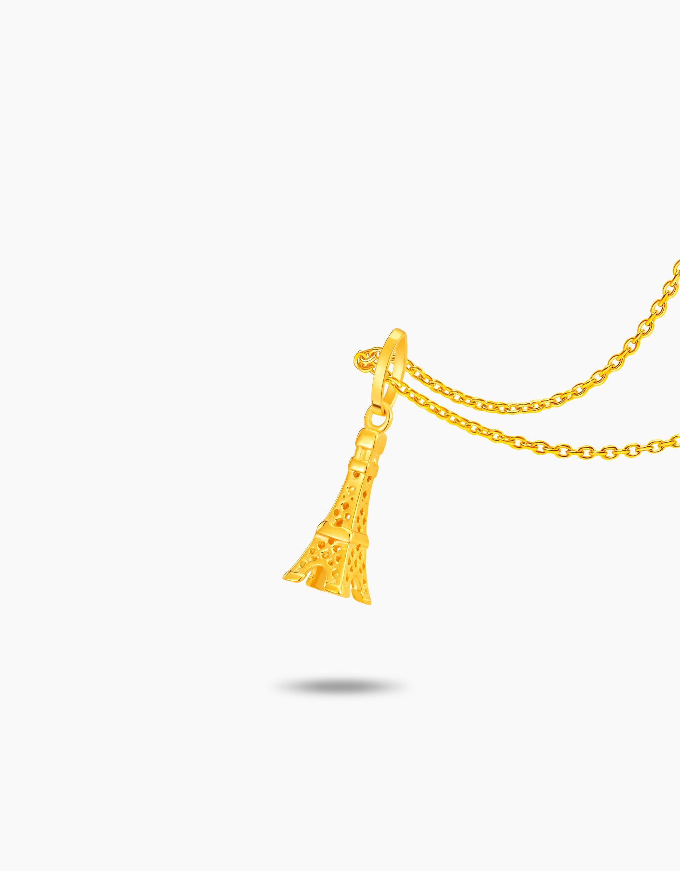 LVC MOD22 Eiffel Tower Gold Pendant