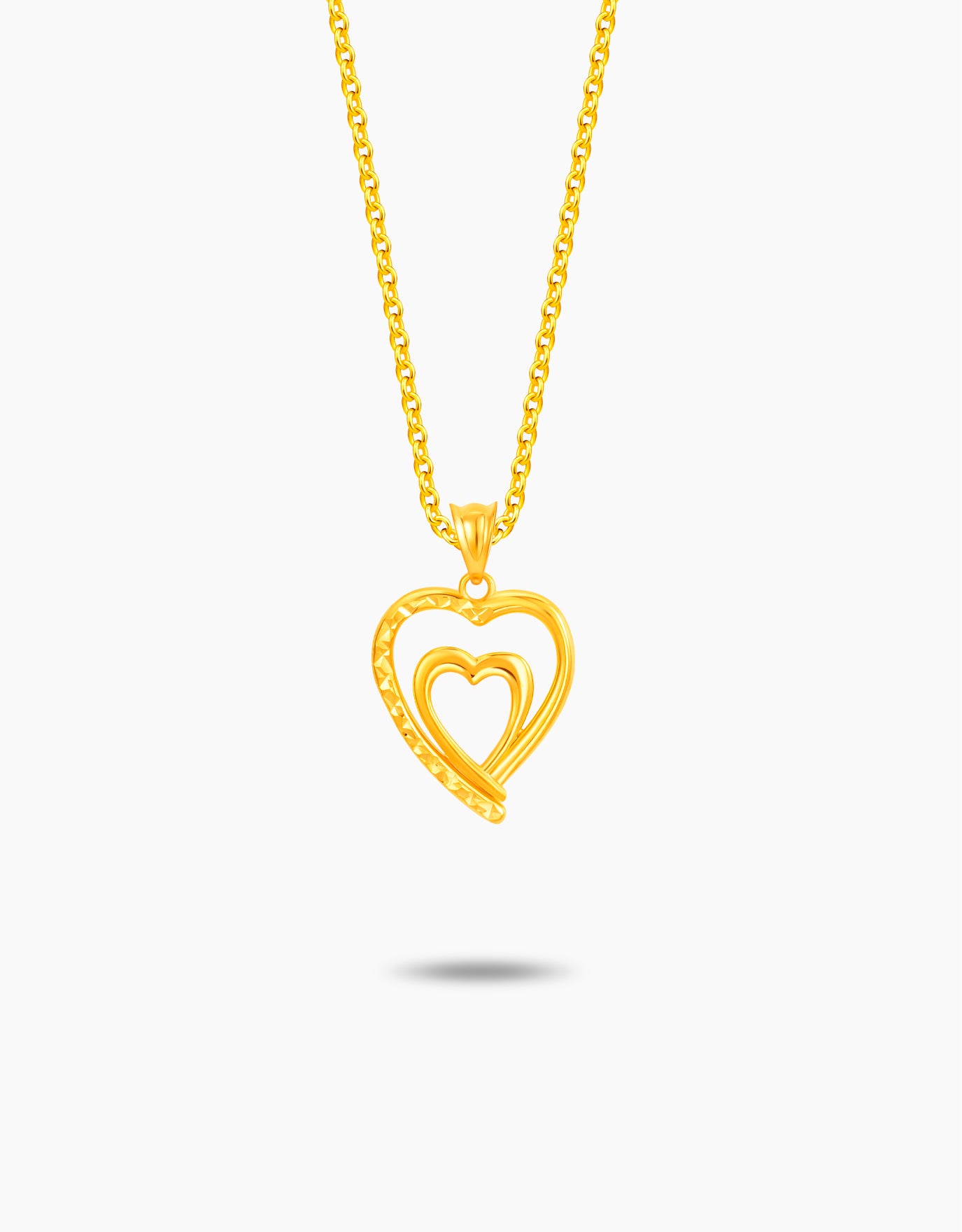 LVC MOD22 Echo Hearts Gold Pendant