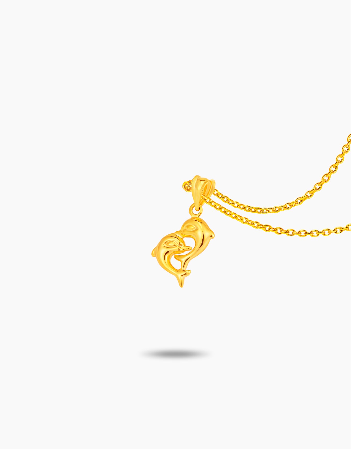 LVC MOD22 Dolphin Dance Gold Pendant