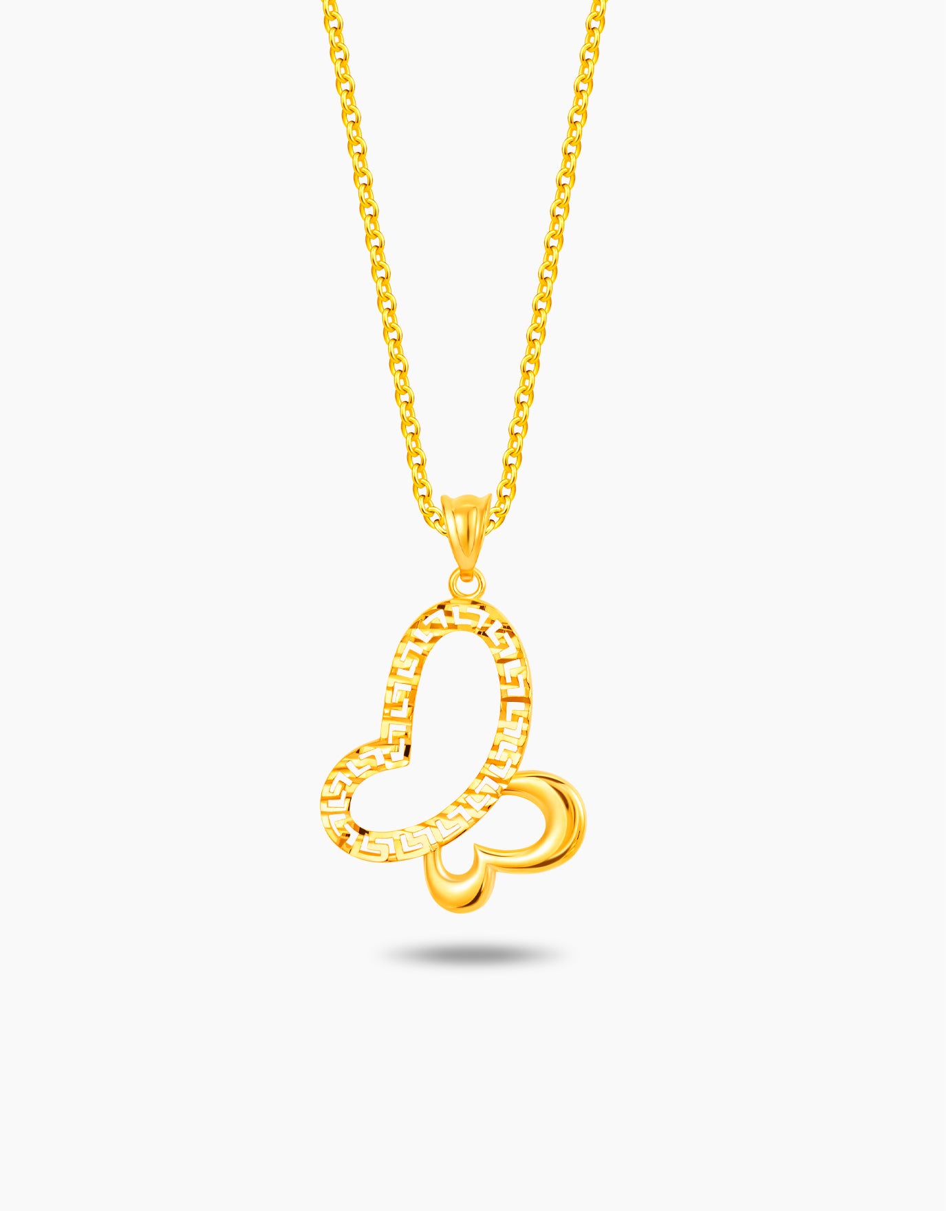 LVC MOD22 Hellenic Butterfly Gold Pendant