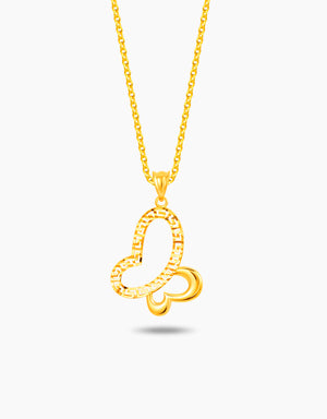 LVC MOD22 Hellenic Butterfly Gold Pendant