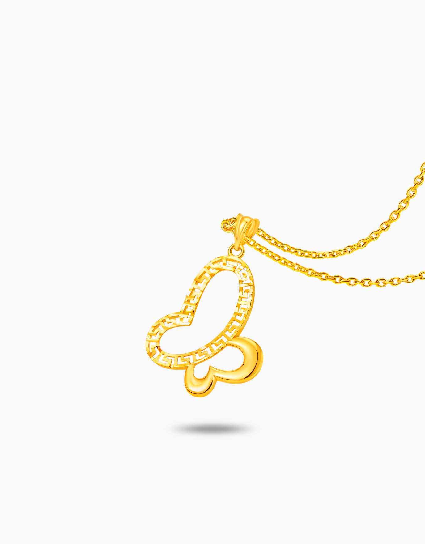 LVC MOD22 Hellenic Butterfly Gold Pendant