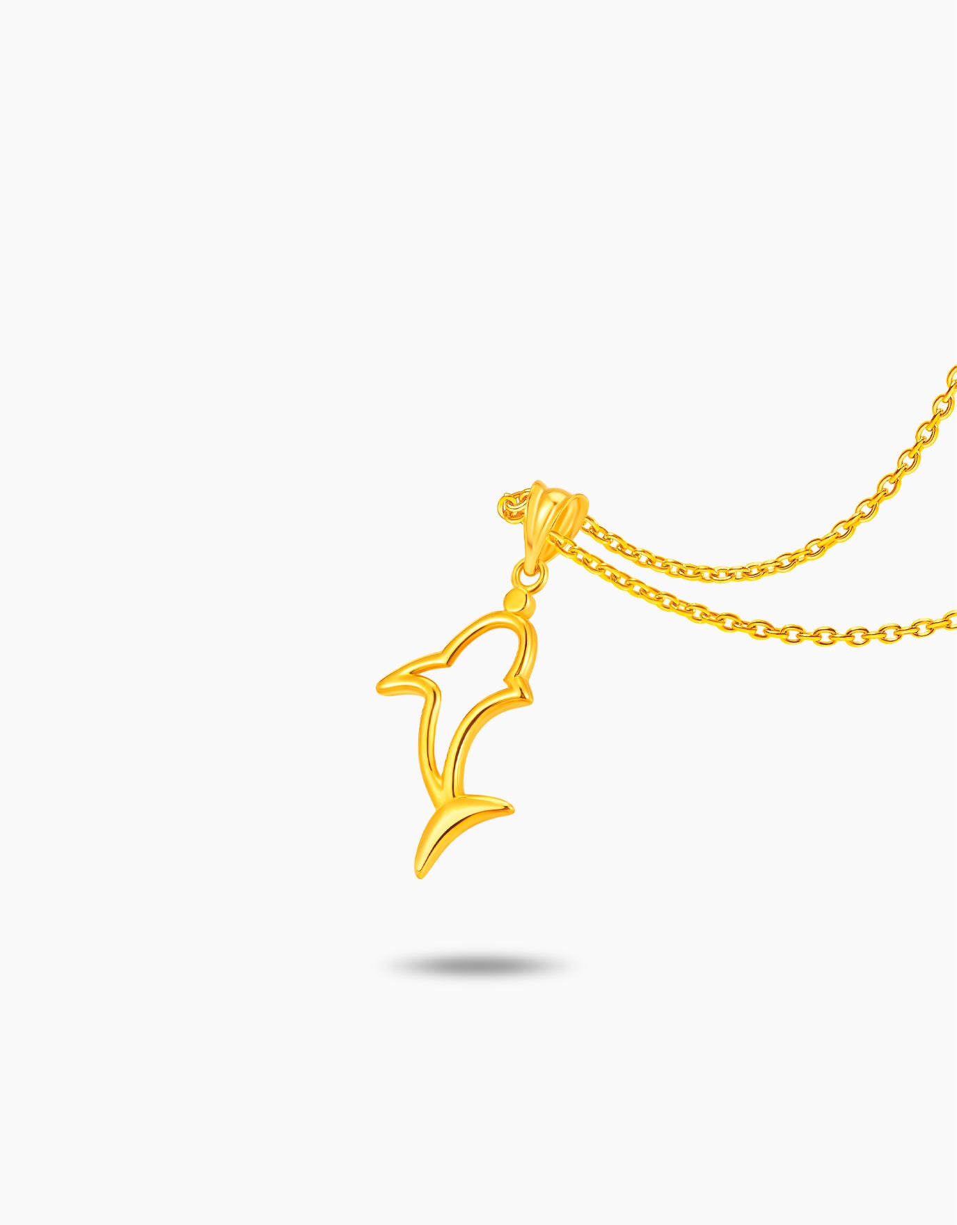 LVC MOD22 Dolphin's Leap Gold Pendant