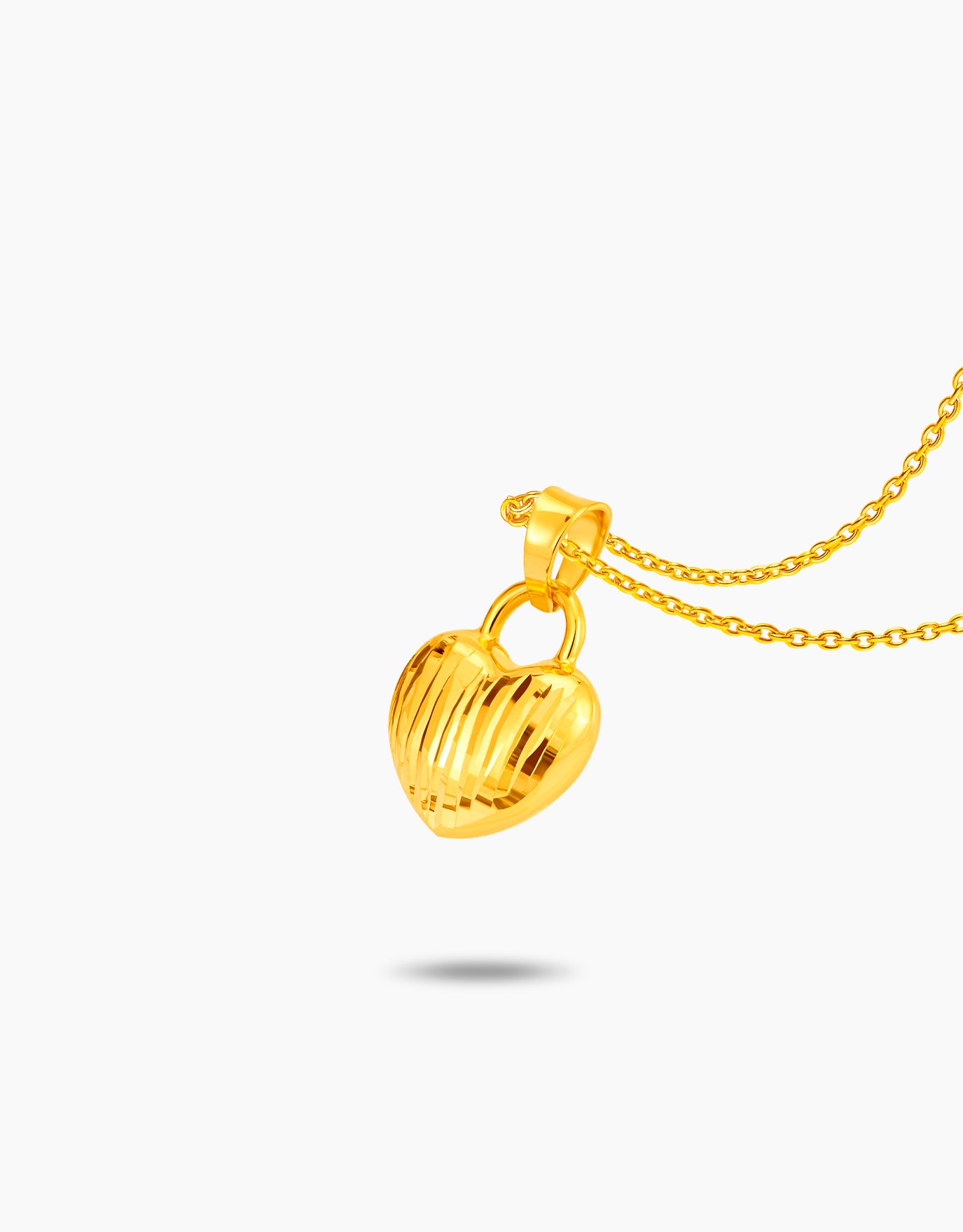 LVC MOD22 Love & Luck Gold Pendant & Earrings Bundle Set