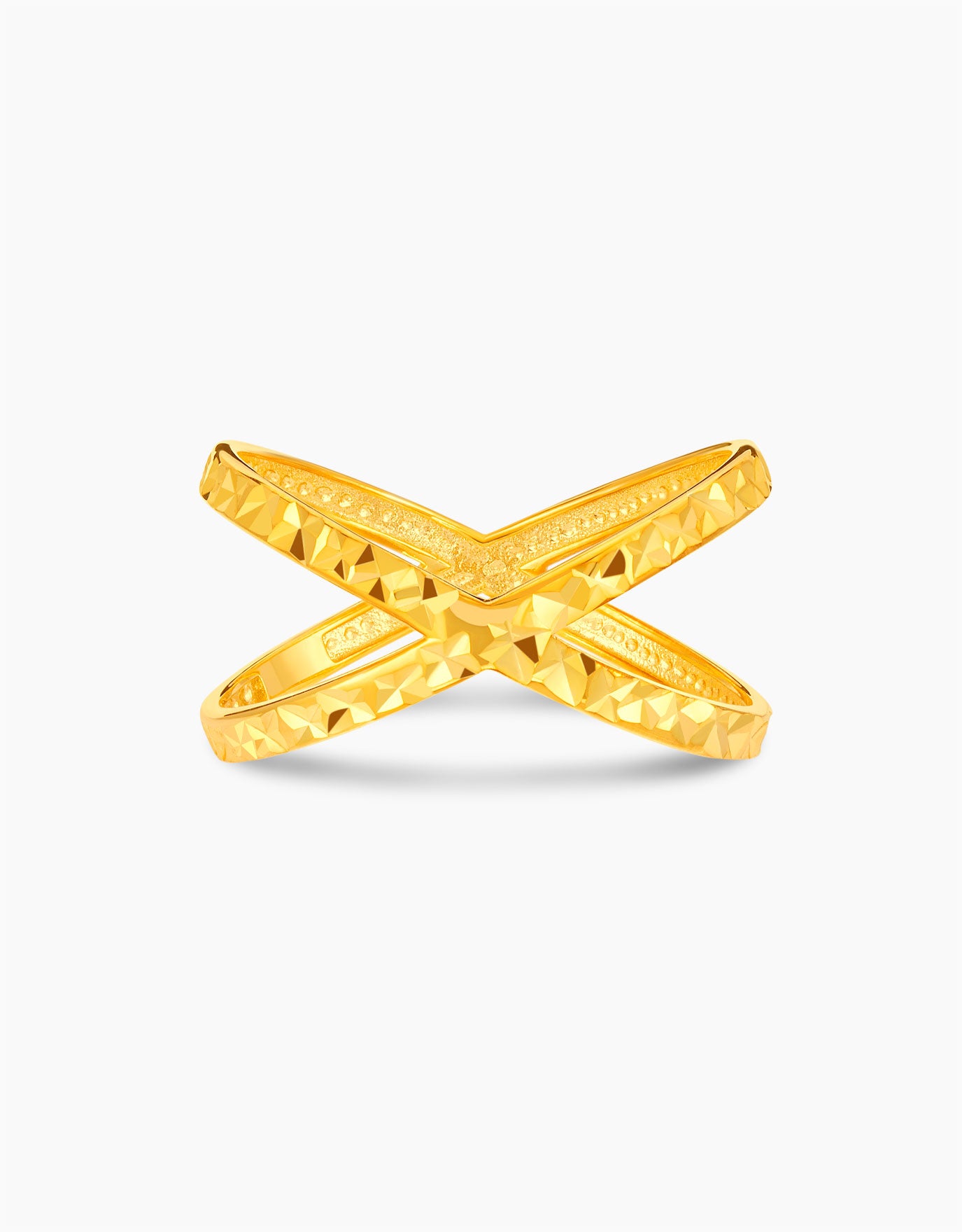 LVC MOD22 Criss-Cross Valour Gold Ring