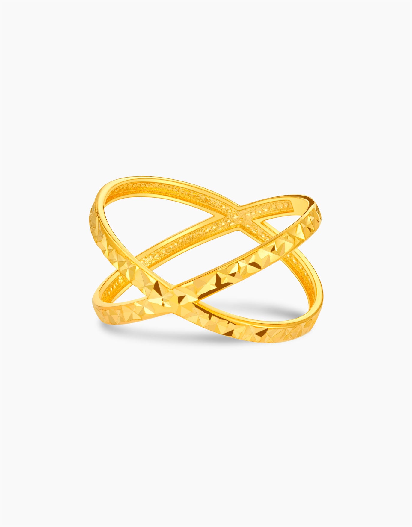 LVC MOD22 Criss-Cross Valour Gold Ring