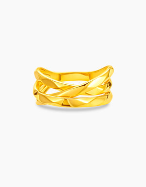 LVC MOD22 Entwined Eternity Gold Ring
