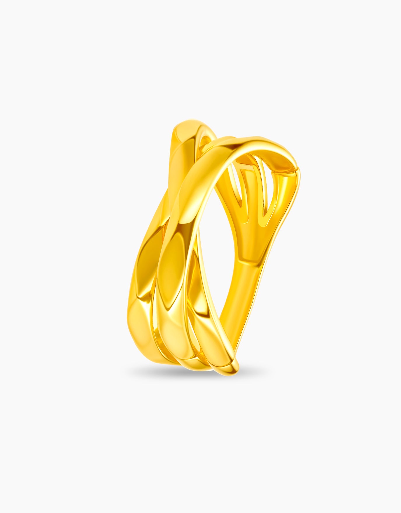 LVC MOD22 Entwined Eternity Gold Ring