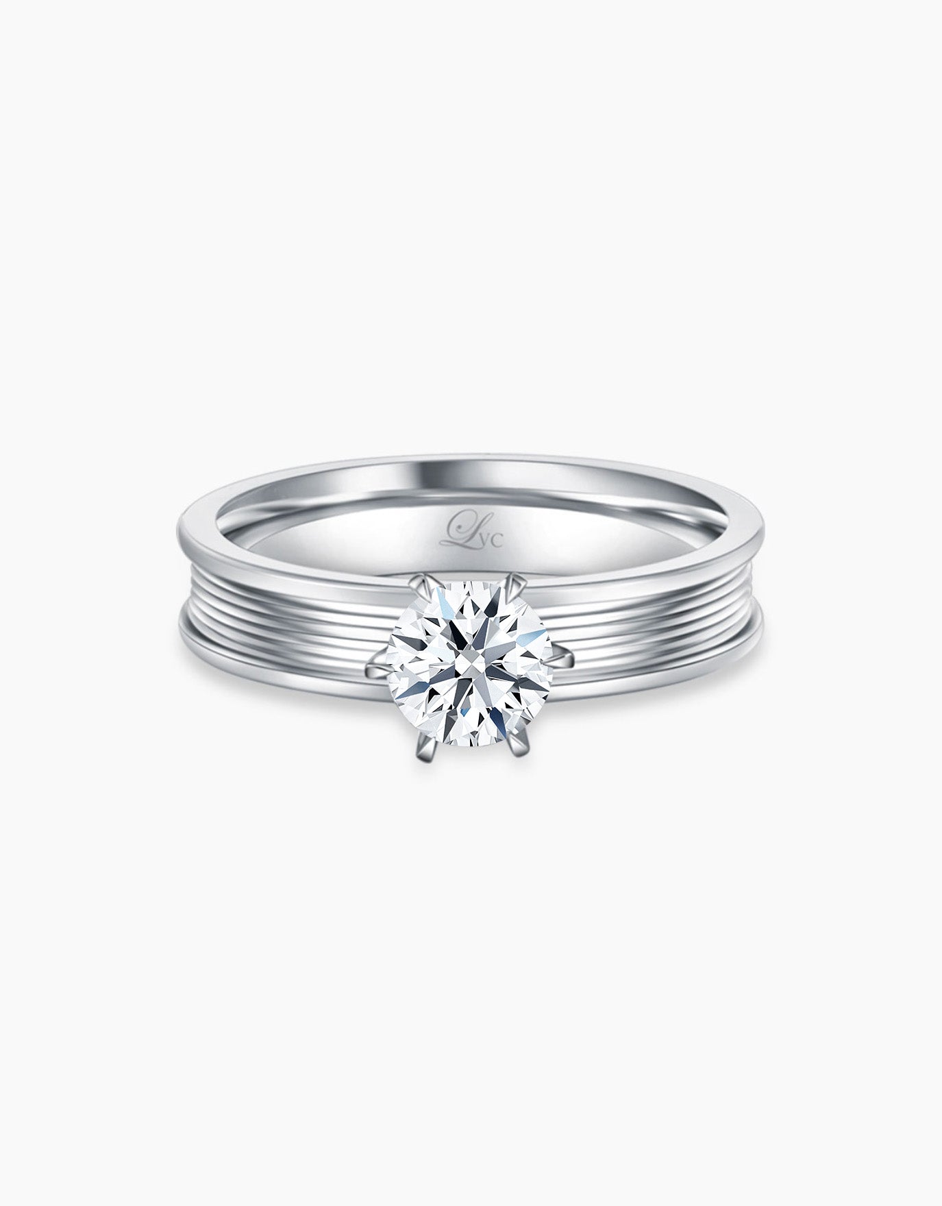 LVC Precieux Promise (Slim) Diamond Ring in 6 prongs