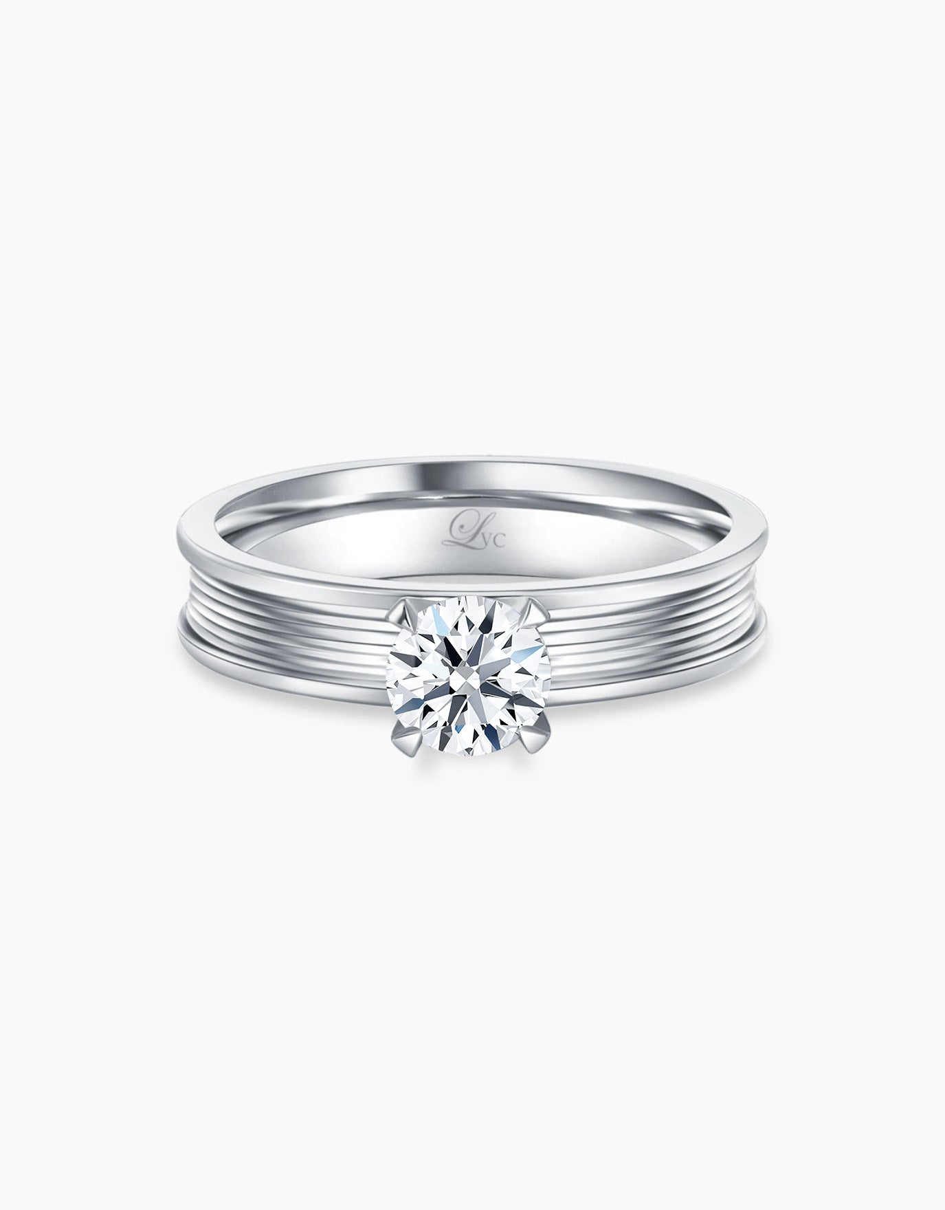 White gold solitaire hot sale engagement ring