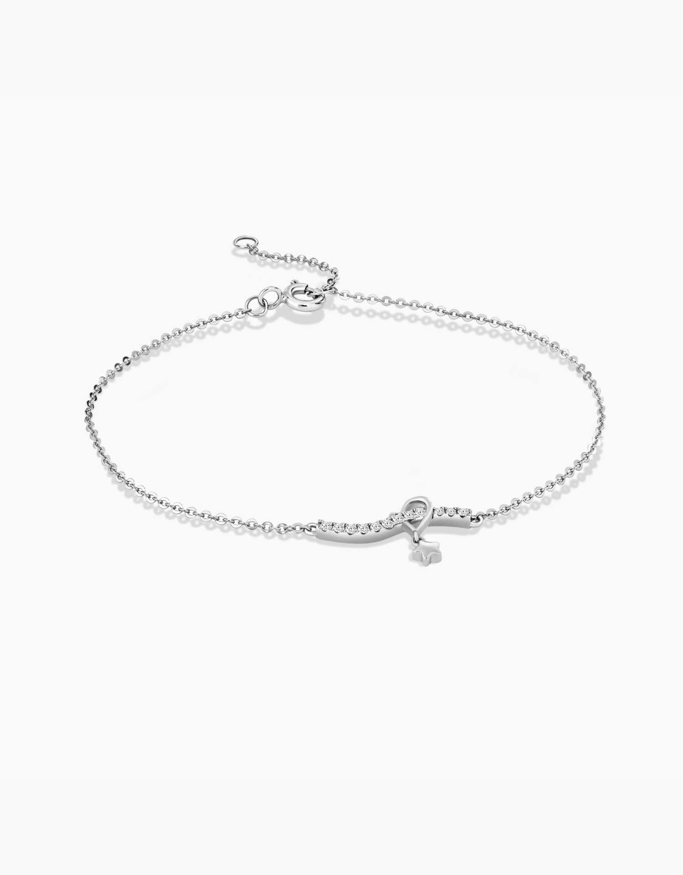 White hot sale silver bracelet